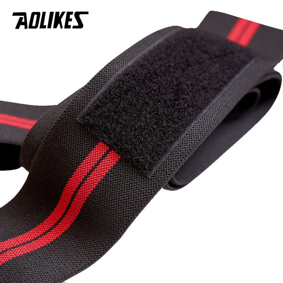 AOLIKES 1 Pair Knee Wraps Fitness Weight Lifting Sports Knee Bandages Squats Training Equipment Accessories for Gym - Yallafit