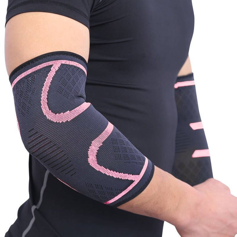 AOLIKES 1PCS Elbow Support Elastic Gym Sport Elbow Protective Pad Absorb Sweat Sport Basketball Arm Sleeve Elbow Brace - Yallafit