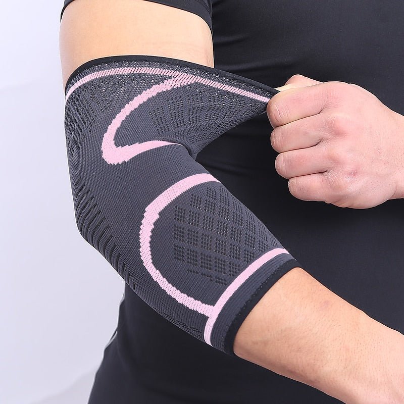 AOLIKES 1PCS Elbow Support Elastic Gym Sport Elbow Protective Pad Absorb Sweat Sport Basketball Arm Sleeve Elbow Brace - Yallafit