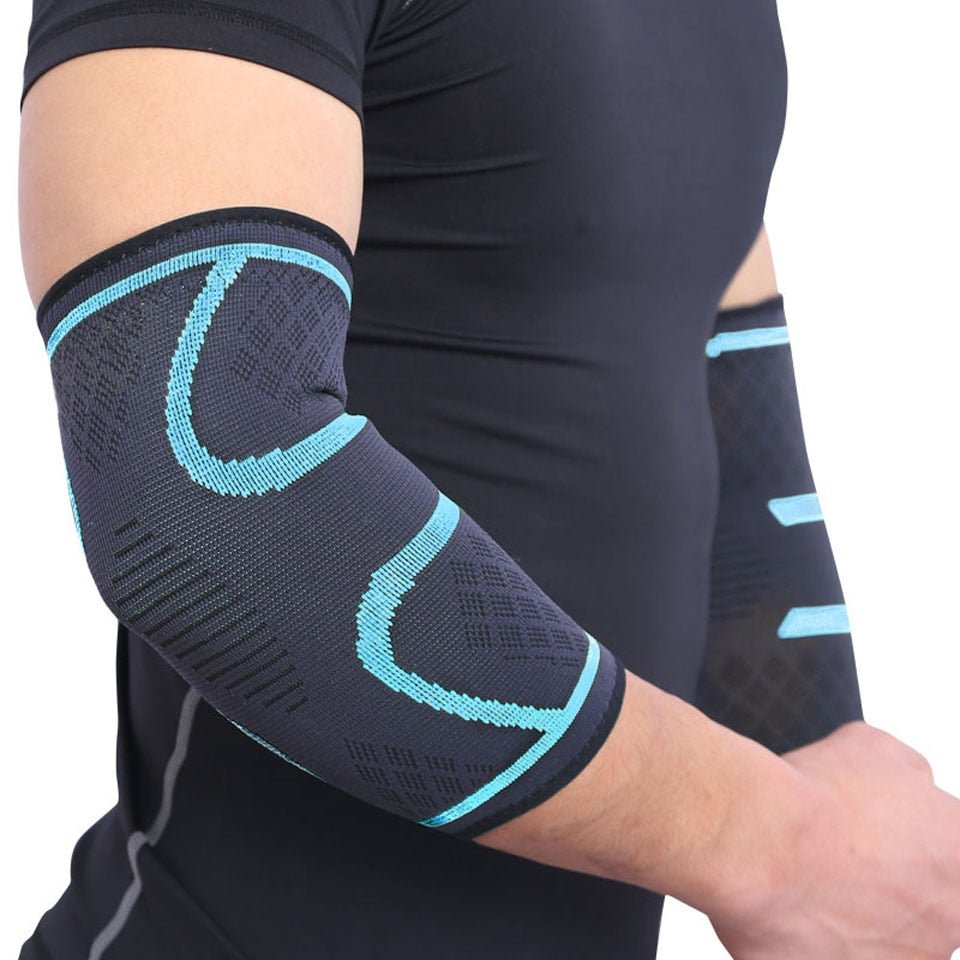 AOLIKES 1PCS Elbow Support Elastic Gym Sport Elbow Protective Pad Absorb Sweat Sport Basketball Arm Sleeve Elbow Brace - Yallafit