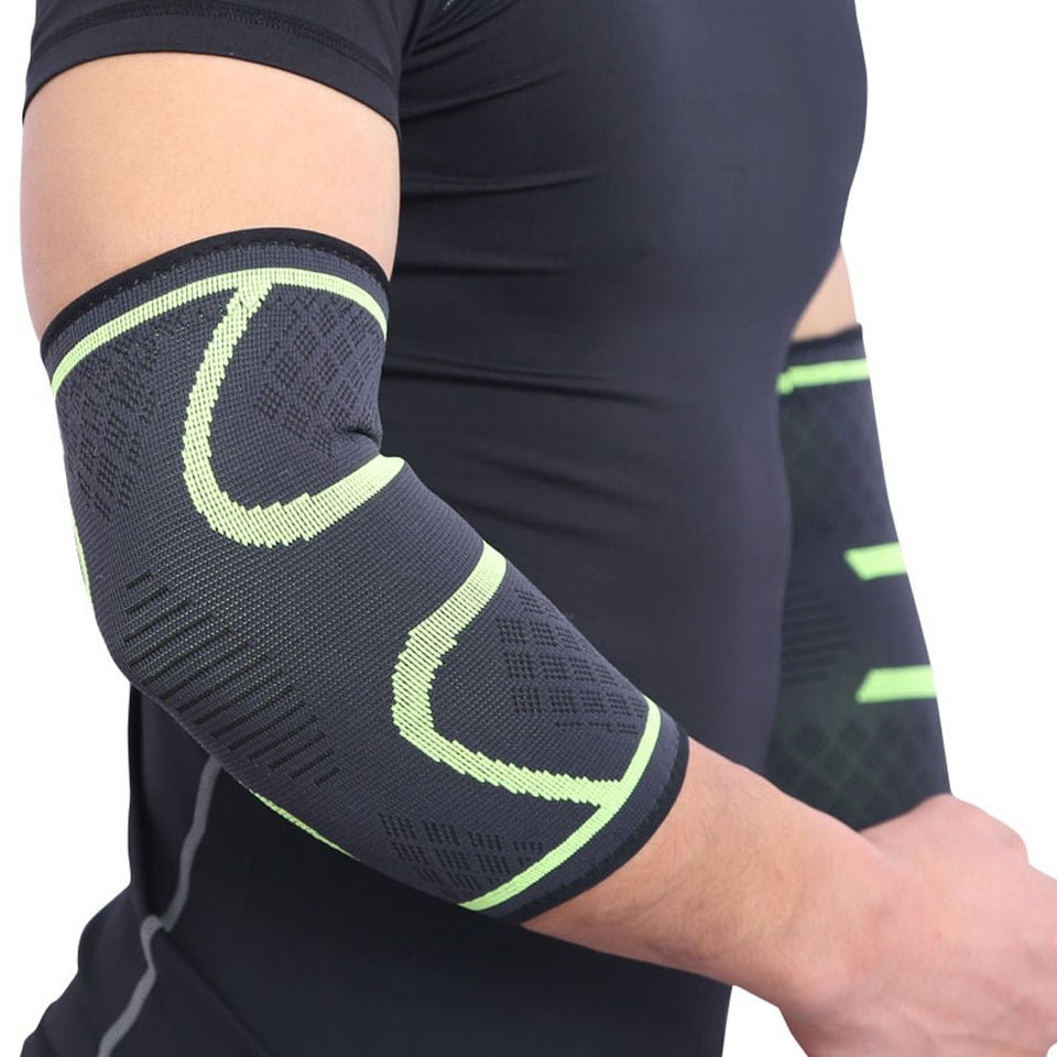AOLIKES 1PCS Elbow Support Elastic Gym Sport Elbow Protective Pad Absorb Sweat Sport Basketball Arm Sleeve Elbow Brace - Yallafit