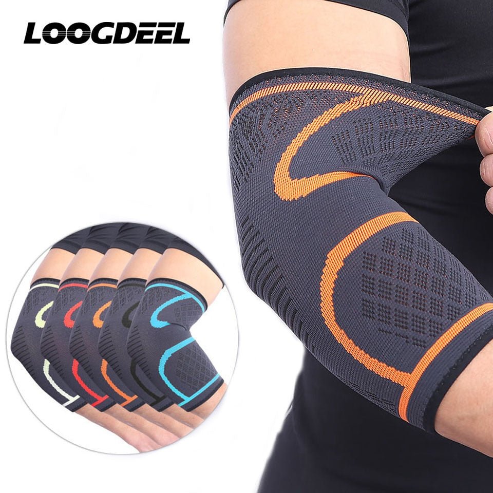AOLIKES 1PCS Elbow Support Elastic Gym Sport Elbow Protective Pad Absorb Sweat Sport Basketball Arm Sleeve Elbow Brace - Yallafit
