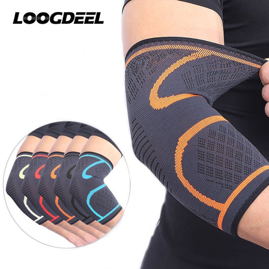 AOLIKES 1PCS Elbow Support Elastic Gym Sport Elbow Protective Pad Absorb Sweat Sport Basketball Arm Sleeve Elbow Brace - Yallafit
