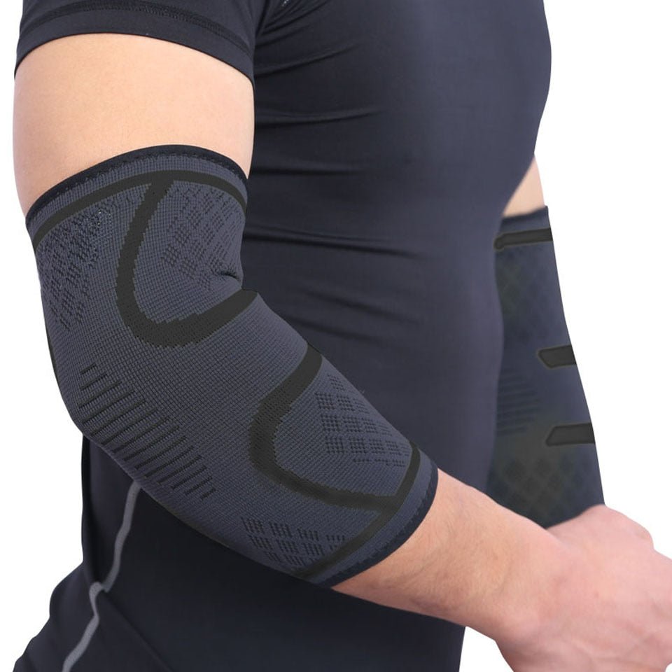 AOLIKES 1PCS Elbow Support Elastic Gym Sport Elbow Protective Pad Absorb Sweat Sport Basketball Arm Sleeve Elbow Brace - Yallafit