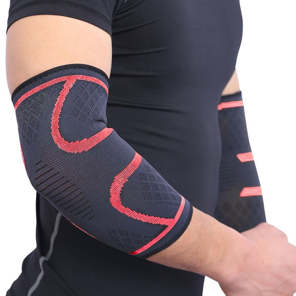 AOLIKES 1PCS Elbow Support Elastic Gym Sport Elbow Protective Pad Absorb Sweat Sport Basketball Arm Sleeve Elbow Brace - Yallafit
