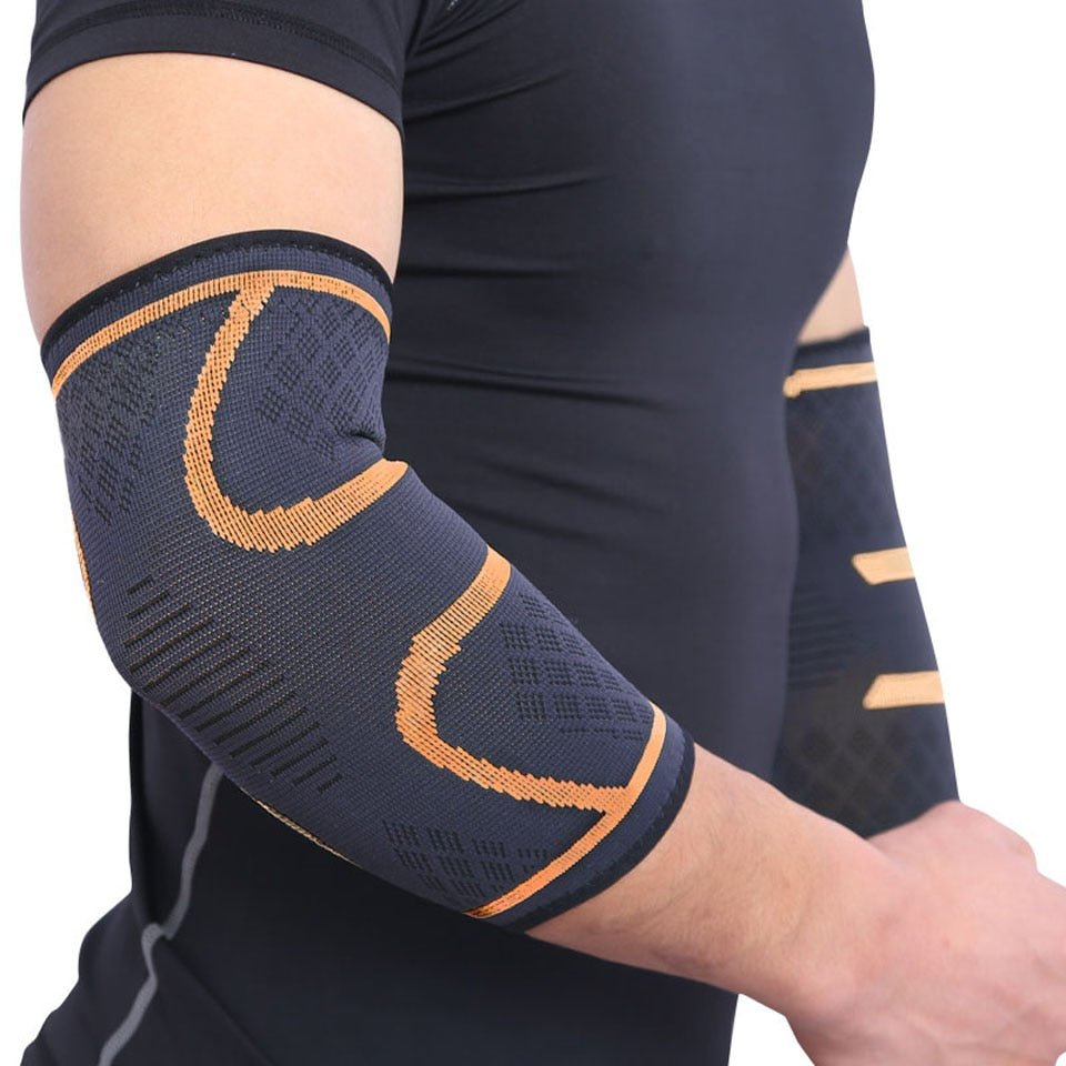 AOLIKES 1PCS Elbow Support Elastic Gym Sport Elbow Protective Pad Absorb Sweat Sport Basketball Arm Sleeve Elbow Brace - Yallafit