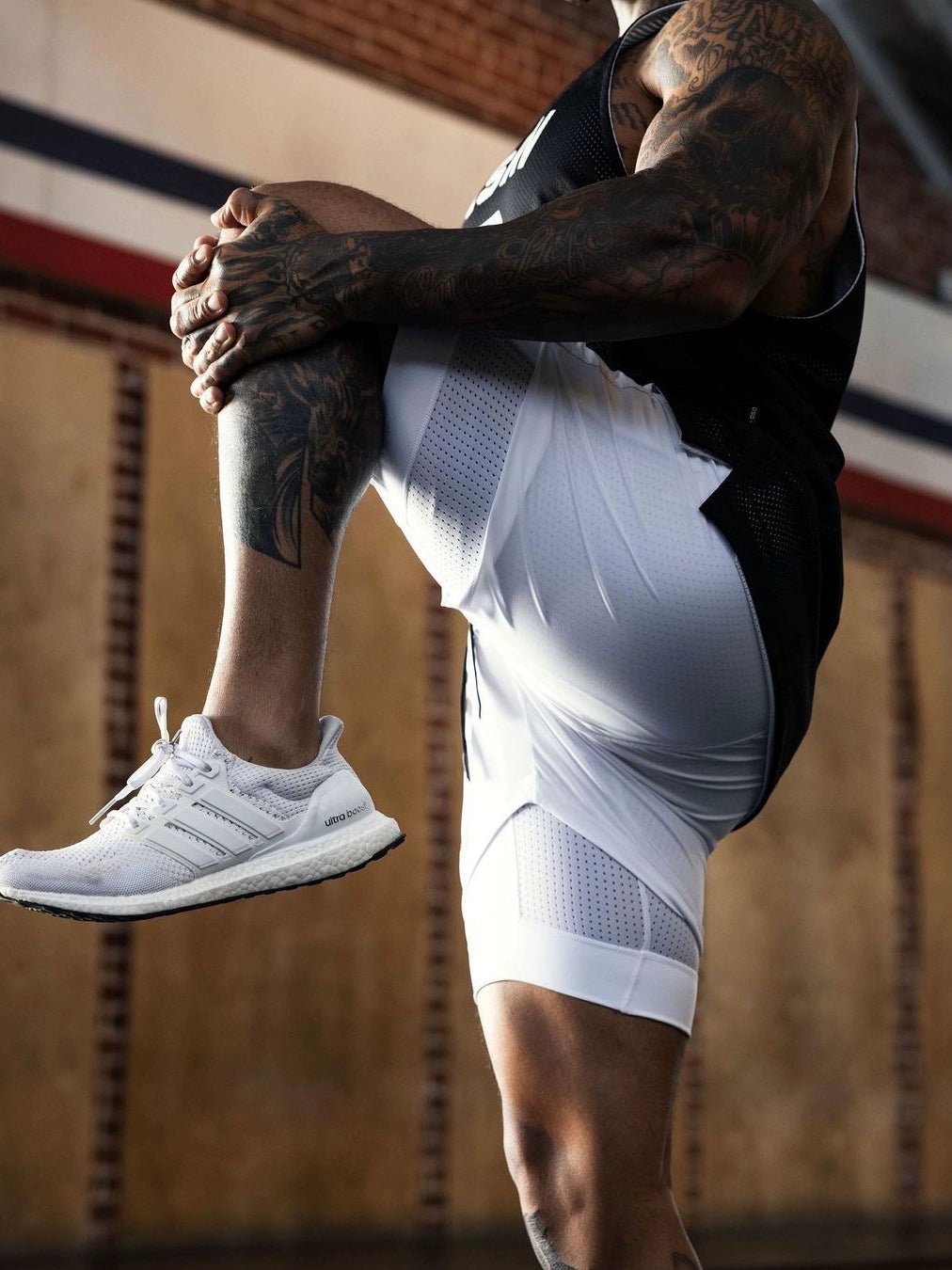 ASRV Lining Men's Breathable below the Knee Fitness Basketball Shorts - Yallafit