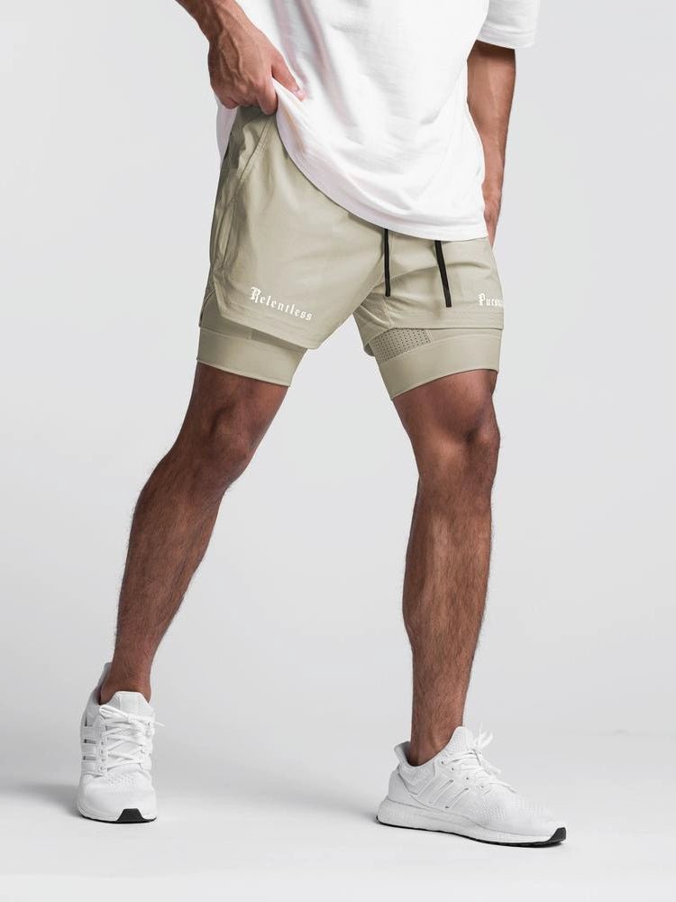 ASRV Lining Men's Breathable below the Knee Fitness Basketball Shorts - Yallafit