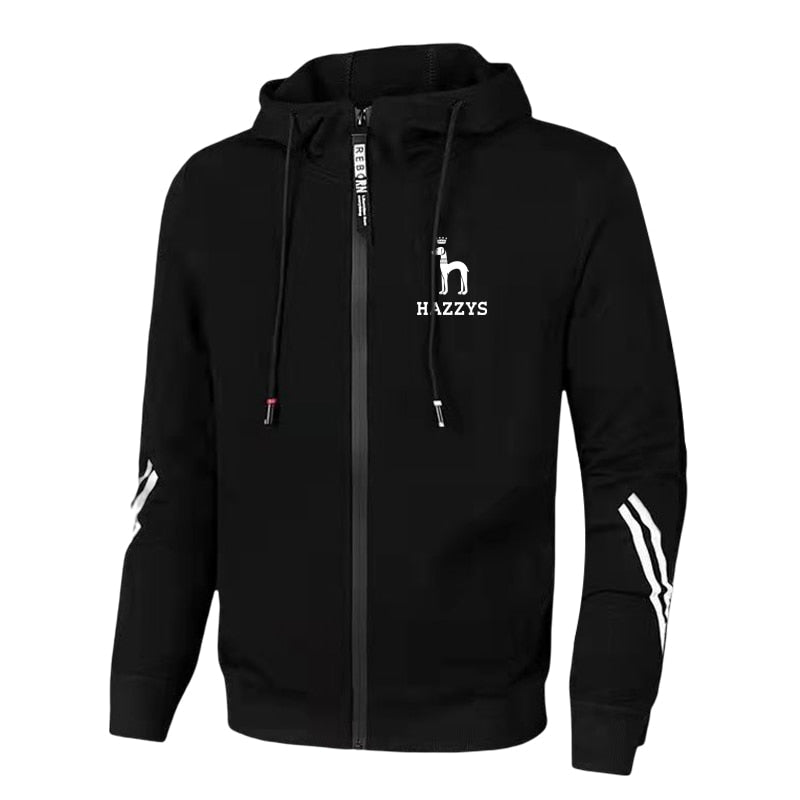 Autumn Winter Men's Brand Printed Tracksuit Suit Man Zipper Hoodie+Pants 2 Piece Set Casual Gym Fitness Jogging Sportswear M-3XL - Yallafit