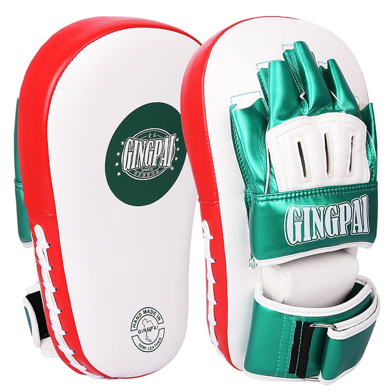 Boxing Target Muay Thai Training Equipment Focus Mitts Sanda Baffle Target Handle Taekwondo Sparring Target Pair - Yallafit