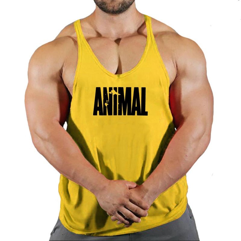 Brand Animal Gym Tank Top Men Fitness Clothing Men’s Bodybuilding Tank Tops Summer Gym Clothing for Male Sleeveless Vest Shirt - Yallafit