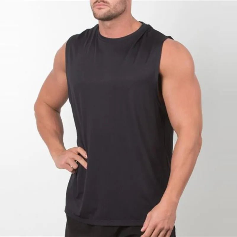 Brand New Plain Tank Top Men Bodybuilding singlet Gym Stringer Sleeveless Shirt Blank Fitness Clothing Sportwear Muscle Vest - Yallafit