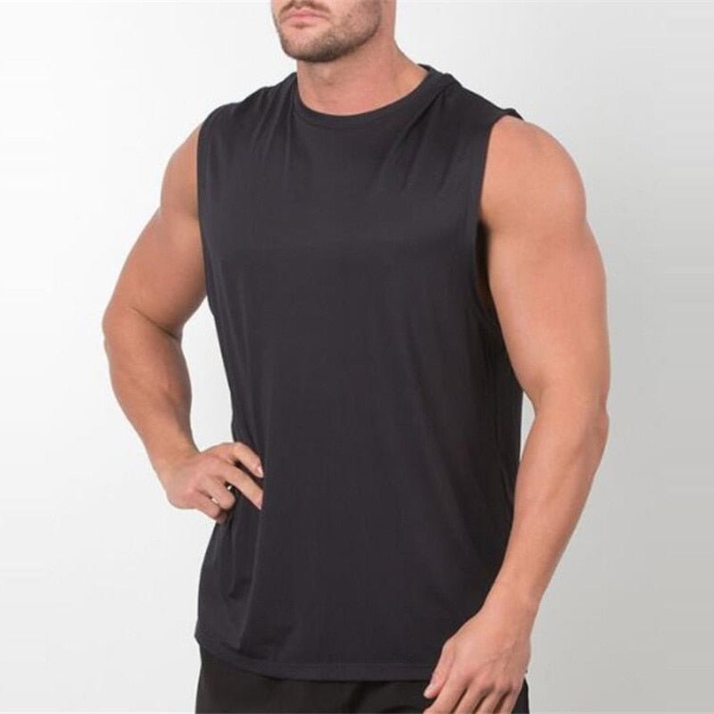 Brand New Plain Tank Top Men Bodybuilding singlet Gym Stringer Sleeveless Shirt Blank Fitness Clothing Sportwear Muscle Vest - Yallafit