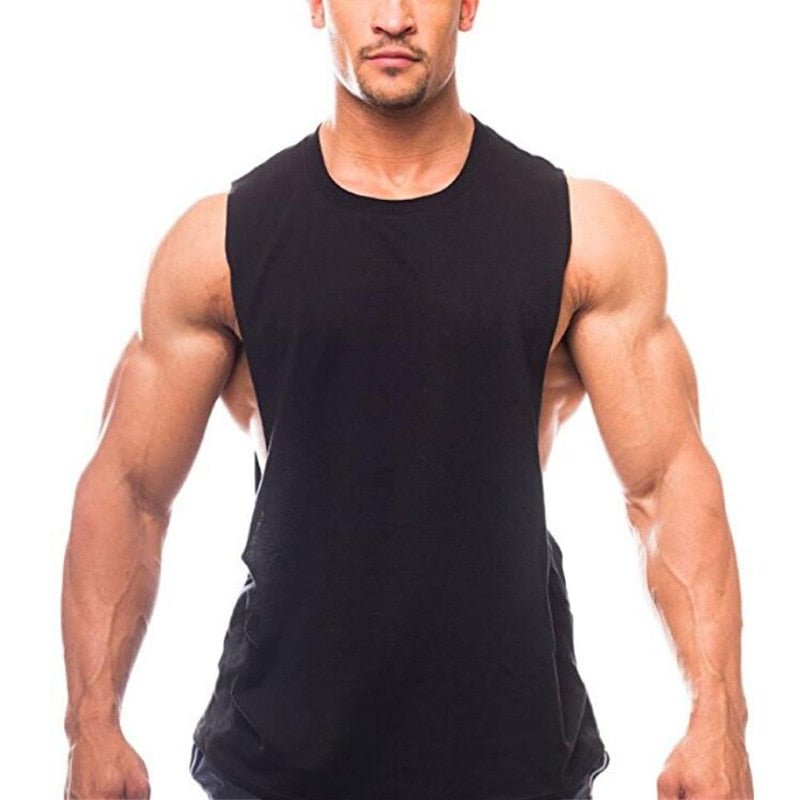 Brand New Plain Tank Top Men Bodybuilding singlet Gym Stringer Sleeveless Shirt Blank Fitness Clothing Sportwear Muscle Vest - Yallafit