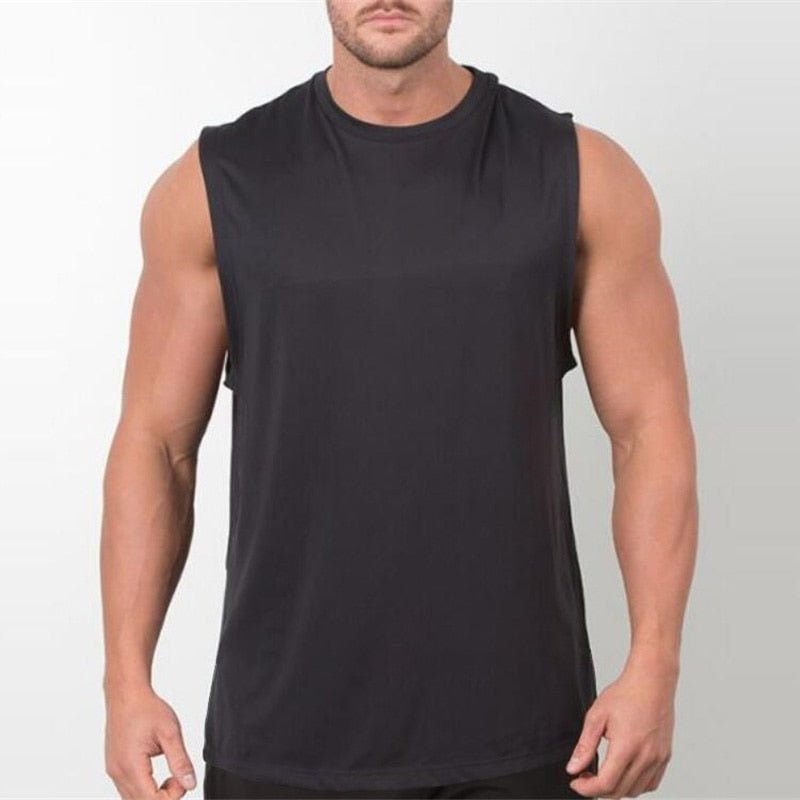 Brand New Plain Tank Top Men Bodybuilding singlet Gym Stringer Sleeveless Shirt Blank Fitness Clothing Sportwear Muscle Vest - Yallafit