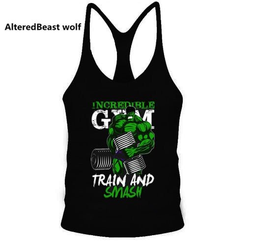 Brand Sexy Men Fitness Tank Tops TRAIN print Bodybuilding Men O-Neck Sleeveless Shirt Muscle Cotton Tank Top men vest Singlets - Yallafit
