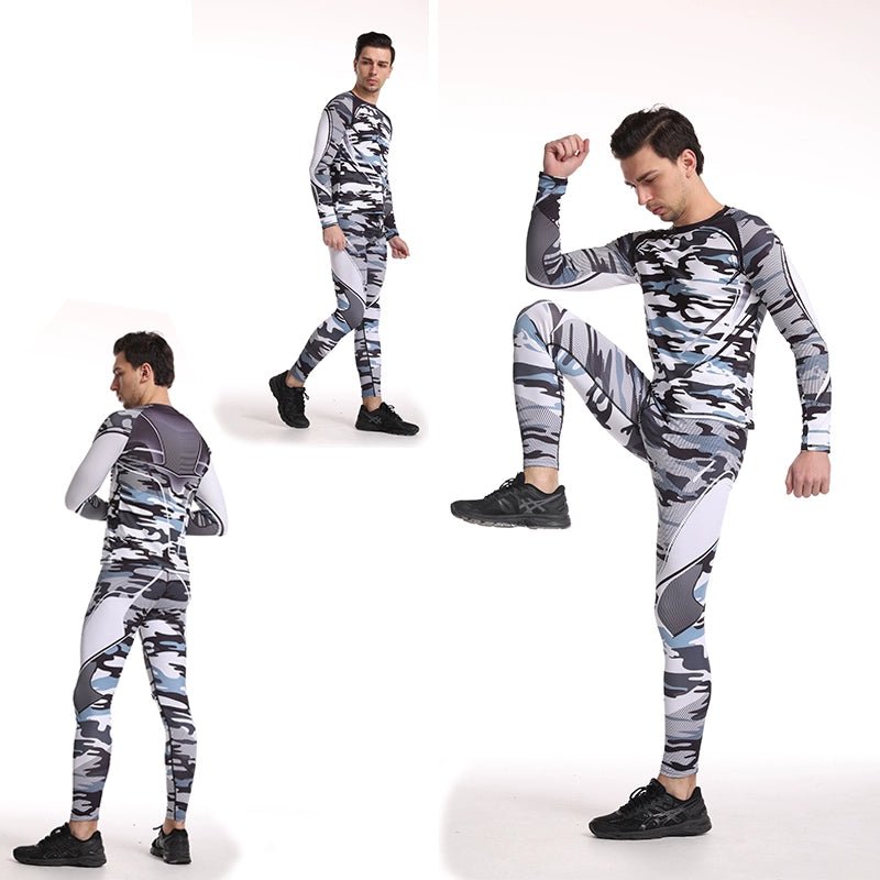 Camouflage Digital Printing Men's Stretch Outdoor Trousers - Yallafit