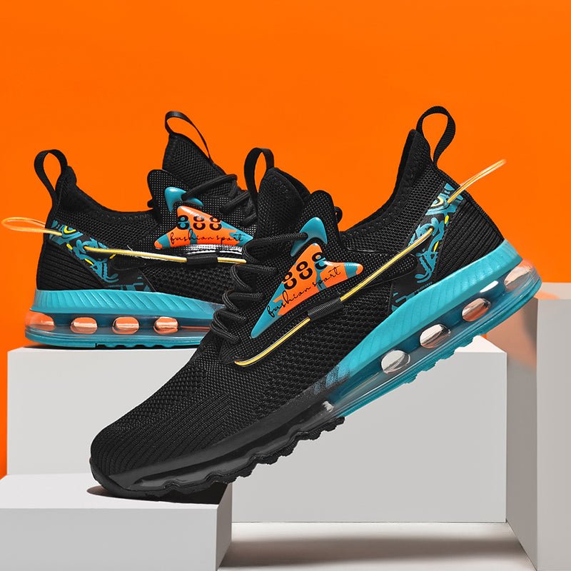 Chinese Fad plus Size Velvet Full Length Air Sole Student Men's Shoes - Yallafit