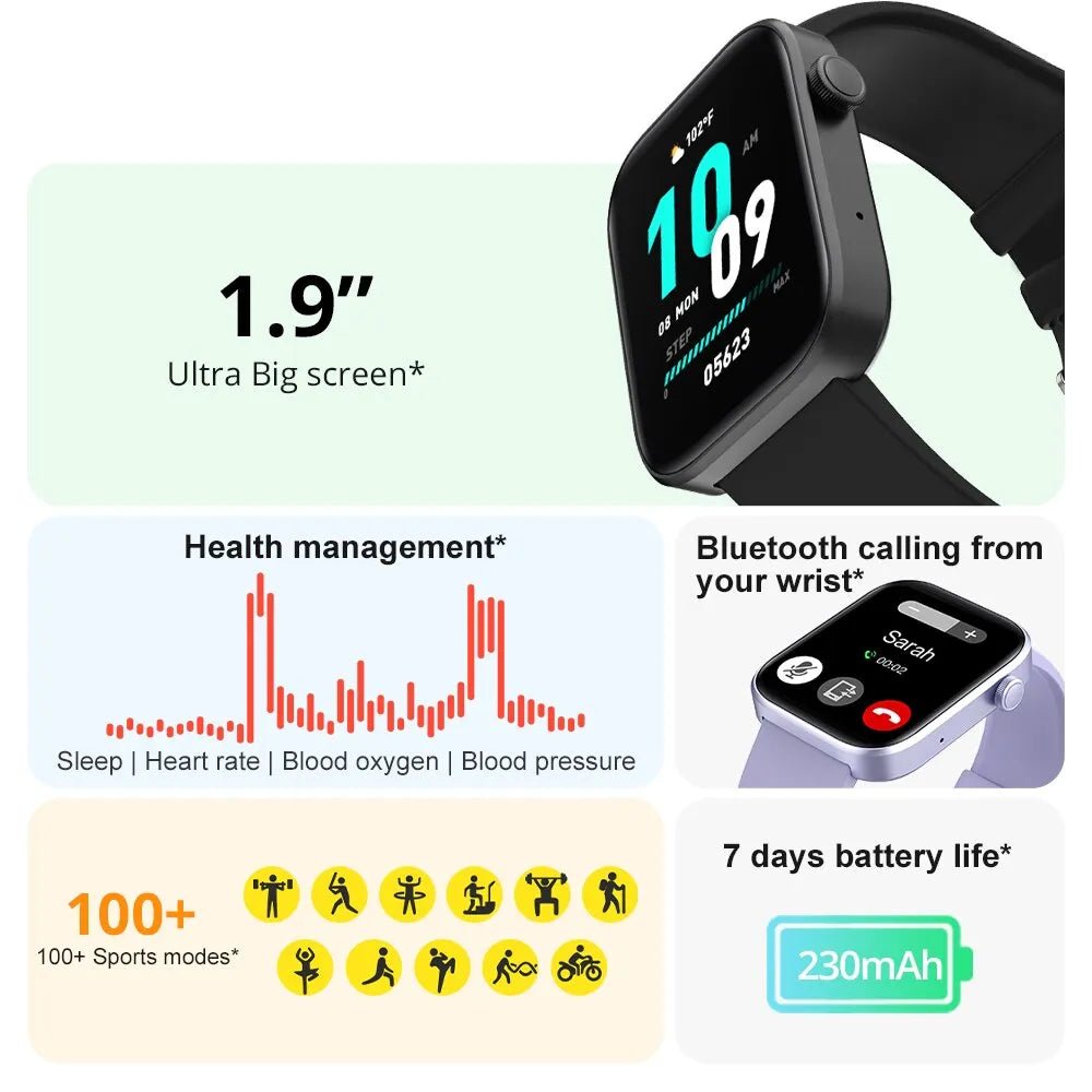 COLMI P71 Voice Calling Smartwatch Men Health Monitoring IP68 Waterproof Smart Notifications Voice Assistant Smart Watch Women - Yallafit