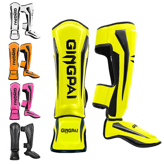 Competitive Sanda Shin & Instep Guard Thickened Adult Muay Thai Shin Guard Professional Children Shank Protection Shin Fight Protective Gear - Yallafit