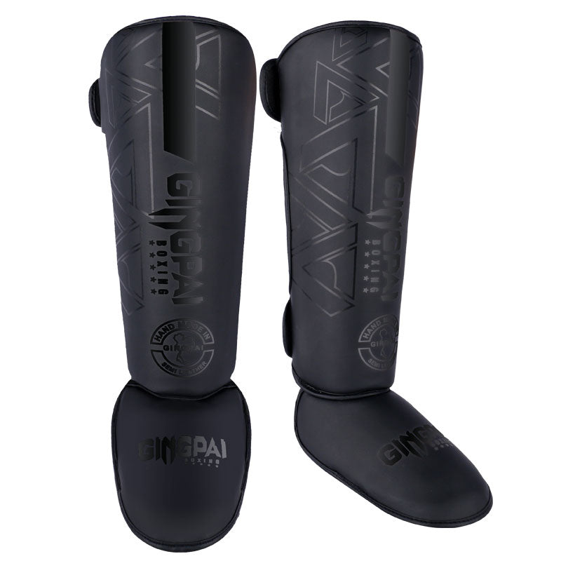Competitive Sanda Shin & Instep Guard Thickened Adult Muay Thai Shin Guard Professional Children Shank Protection Shin Fight Protective Gear - Yallafit