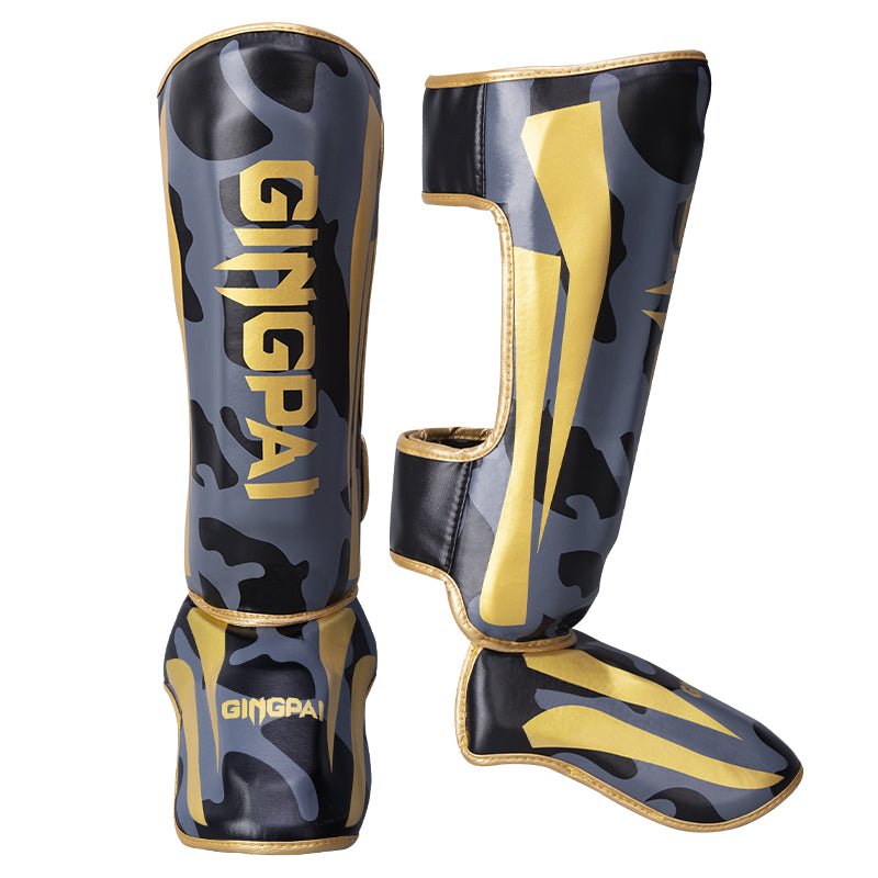 Competitive Sanda Shin & Instep Guard Thickened Adult Muay Thai Shin Guard Professional Children Shank Protection Shin Fight Protective Gear - Yallafit
