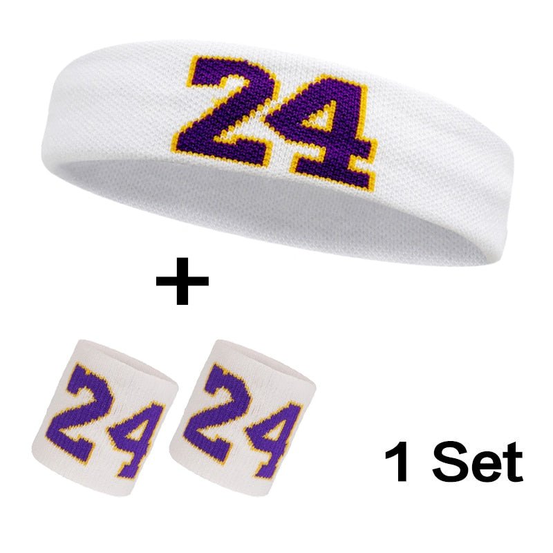 Cotton Athletic Headband Elastic Sweatband Protection Basketball Sport Adult Kids Gym Fitness Sweat Hair Band Volleyball Tennis - Yallafit