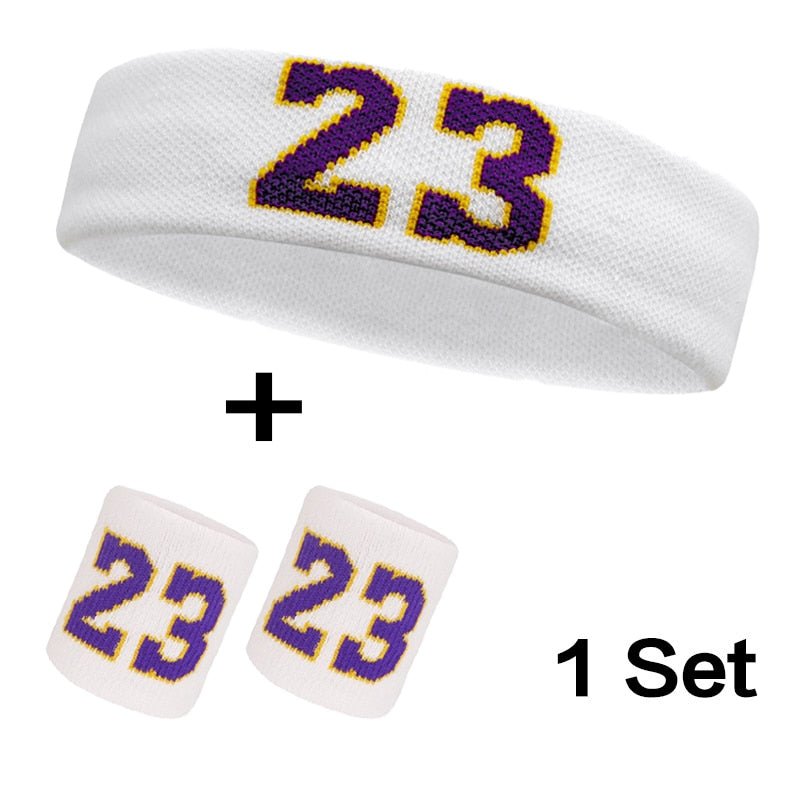 Cotton Athletic Headband Elastic Sweatband Protection Basketball Sport Adult Kids Gym Fitness Sweat Hair Band Volleyball Tennis - Yallafit
