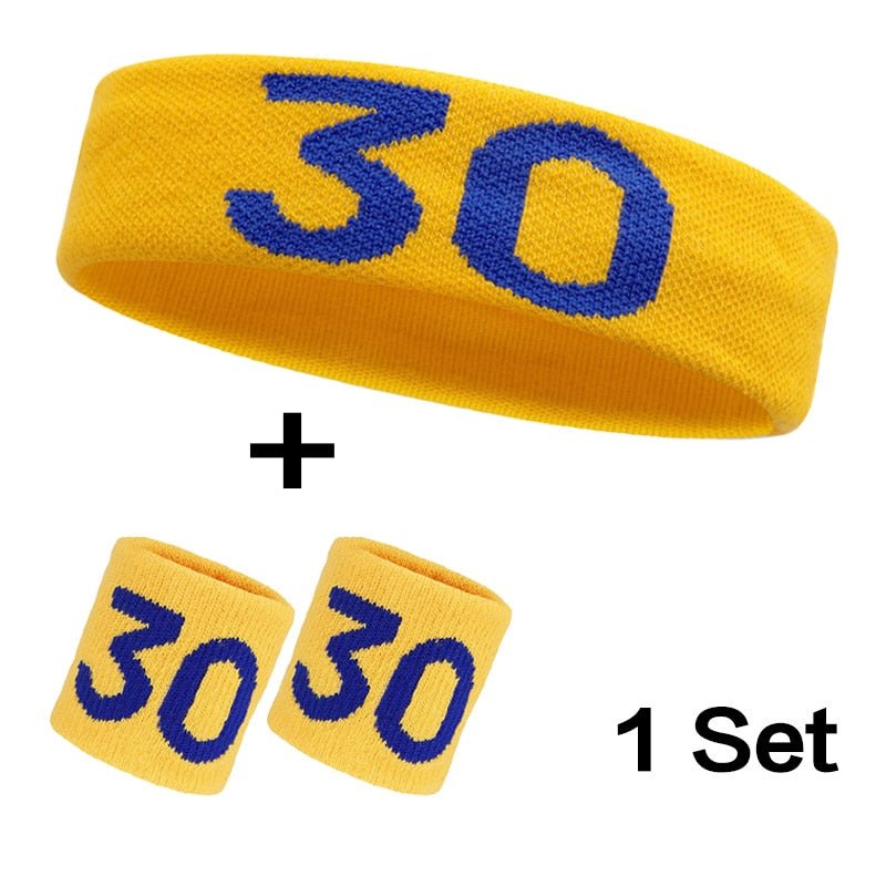 Cotton Athletic Headband Elastic Sweatband Protection Basketball Sport Adult Kids Gym Fitness Sweat Hair Band Volleyball Tennis - Yallafit
