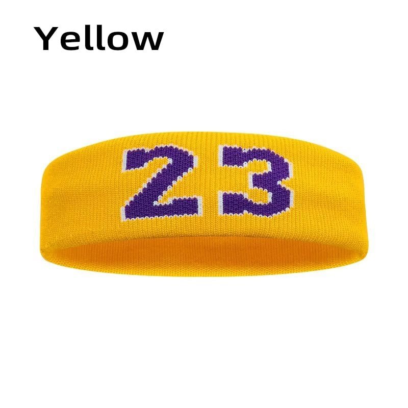 Cotton Athletic Headband Elastic Sweatband Protection Basketball Sport Adult Kids Gym Fitness Sweat Hair Band Volleyball Tennis - Yallafit