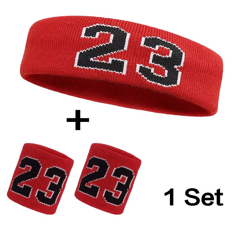 Cotton Athletic Headband Elastic Sweatband Protection Basketball Sport Adult Kids Gym Fitness Sweat Hair Band Volleyball Tennis - Yallafit