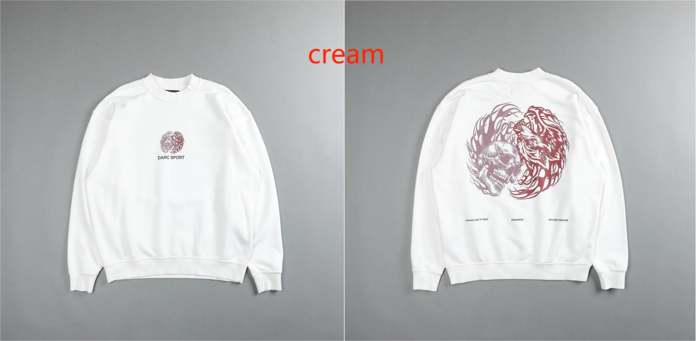 Darc Crewneck Sweatshirt DTG Printing Technique Men Hoodie Volwassen Fleece Gym Workout Trainingspakken Tracksuits US Size - Yallafit