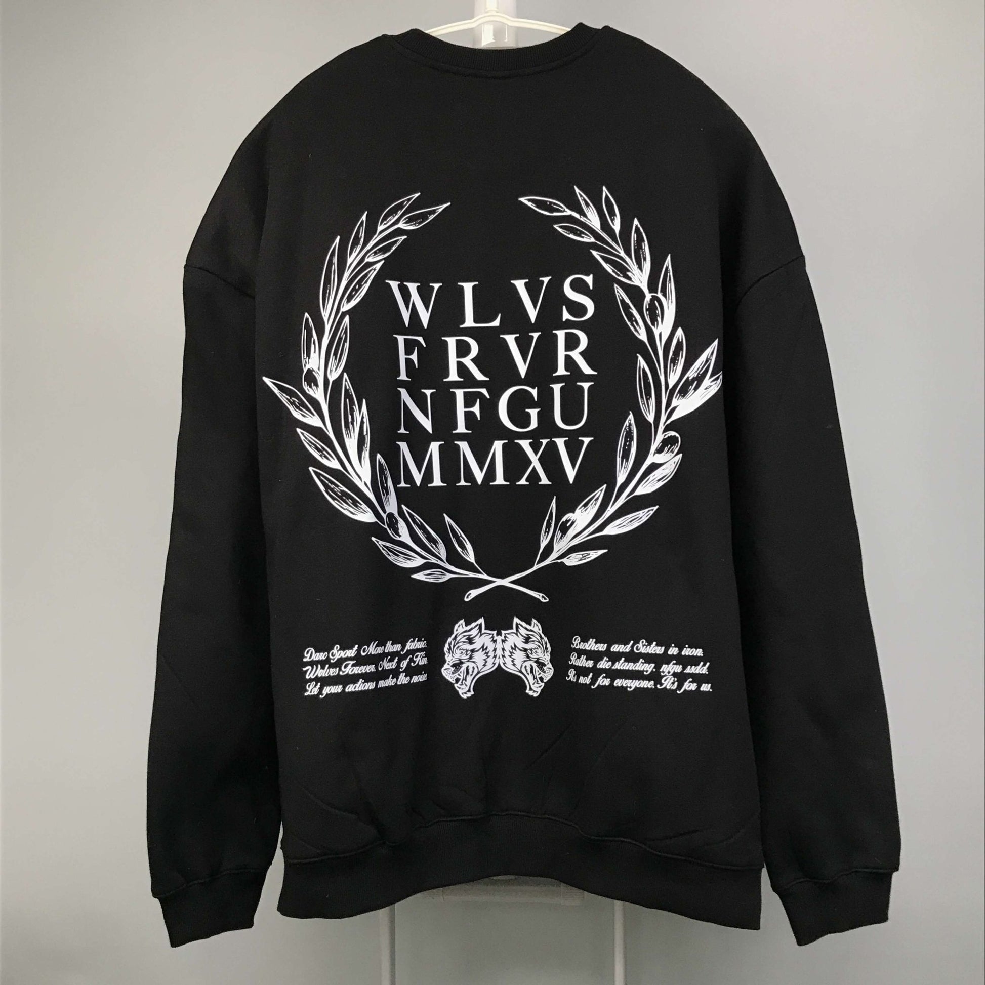 Darc Crewneck Sweatshirt DTG Printing Technique Men Hoodie Volwassen Fleece Gym Workout Trainingspakken Tracksuits US Size - Yallafit