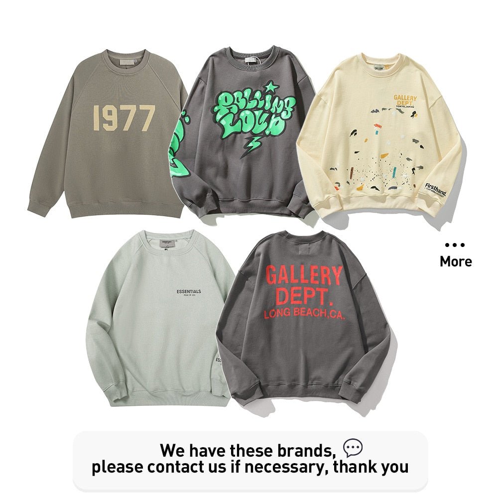 Darc Crewneck Sweatshirt DTG Printing Technique Men Hoodie Volwassen Fleece Gym Workout Trainingspakken Tracksuits US Size - Yallafit