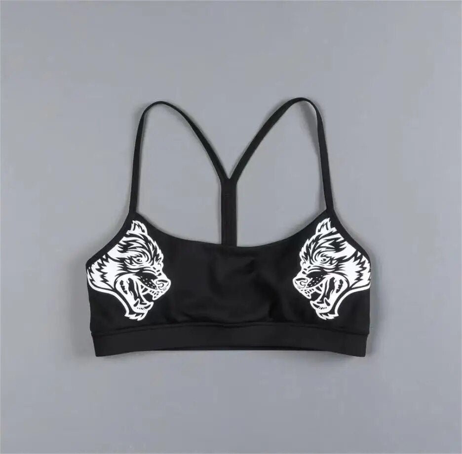 Darc SHE Bras Sports Women Cross Sexy Tops Yoga Fitness Push Up Elastic Breathable Running Workout Female Gym Bras Underwear - Yallafit