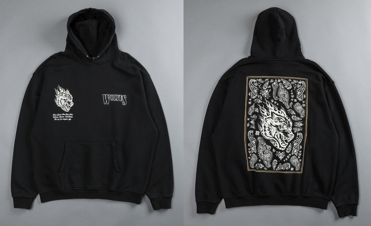 Darc Sport Wolves Hoodies Pullover Graphic Oversized Gym Workout Men Clothing Darcsport Designer New In Hoodies & Sweatshirts - Yallafit