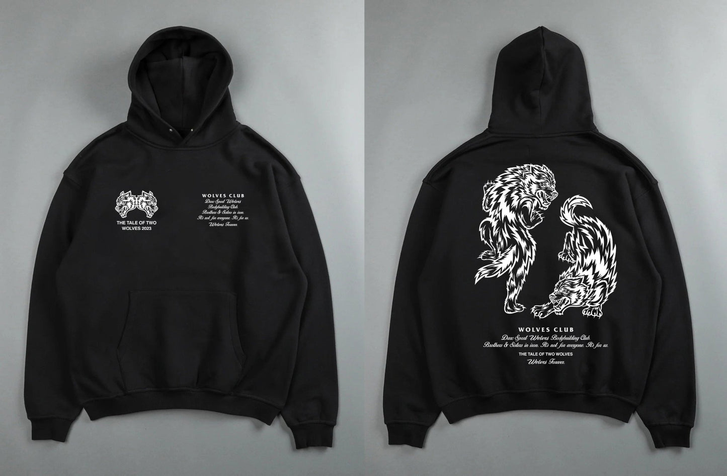 Darc Sport Wolves Hoodies Pullover Graphic Oversized Gym Workout Men Clothing Darcsport Designer New In Hoodies & Sweatshirts - Yallafit