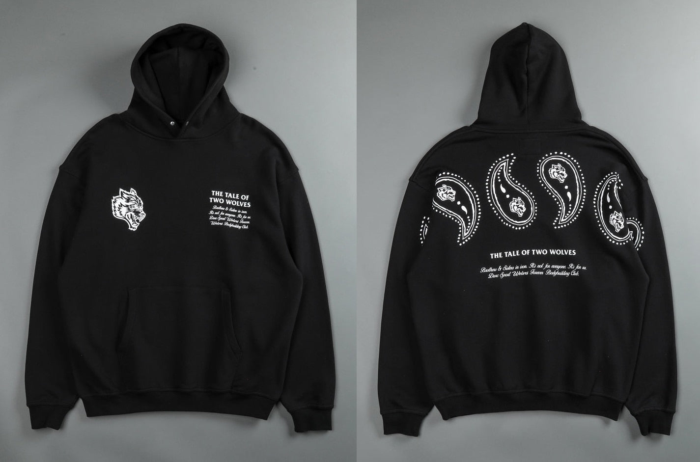 Darc Sport Wolves Hoodies Pullover Graphic Oversized Gym Workout Men Clothing Darcsport Designer New In Hoodies & Sweatshirts - Yallafit