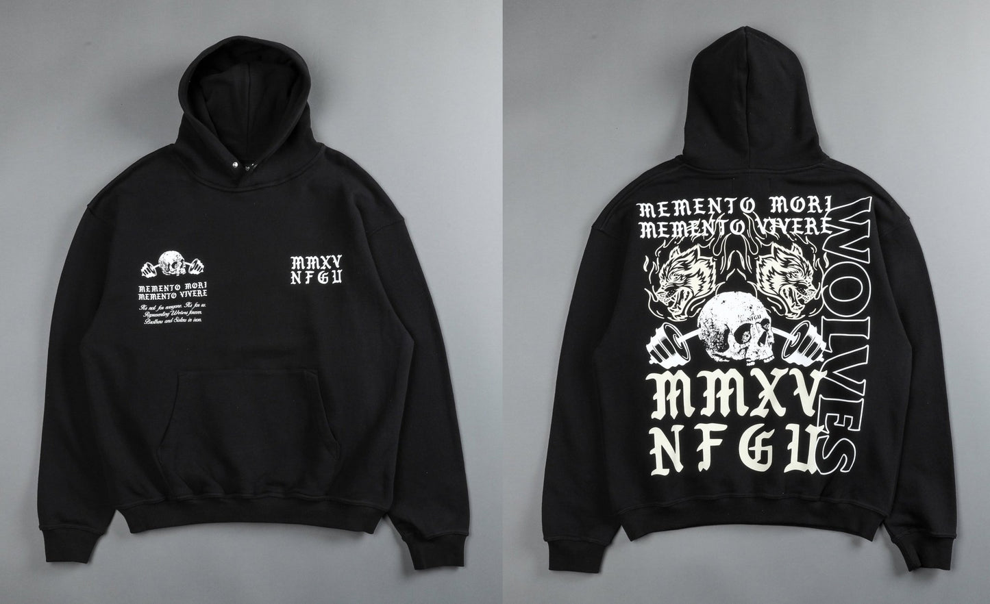 Darc Sport Wolves Hoodies Pullover Graphic Oversized Gym Workout Men Clothing Darcsport Designer New In Hoodies & Sweatshirts - Yallafit