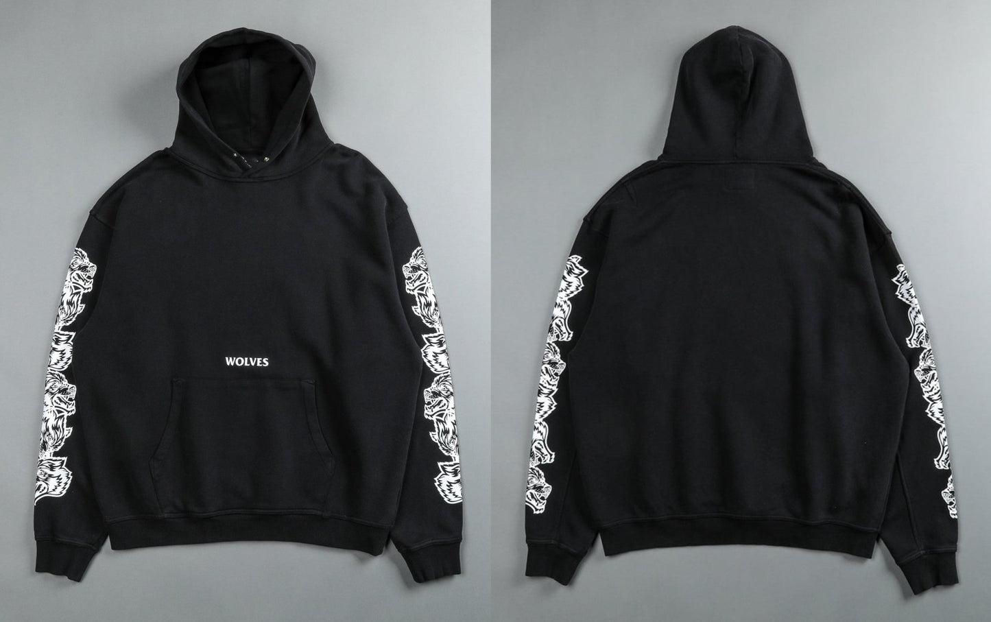 Darc Sport Wolves Hoodies Pullover Graphic Oversized Gym Workout Men Clothing Darcsport Designer New In Hoodies & Sweatshirts - Yallafit