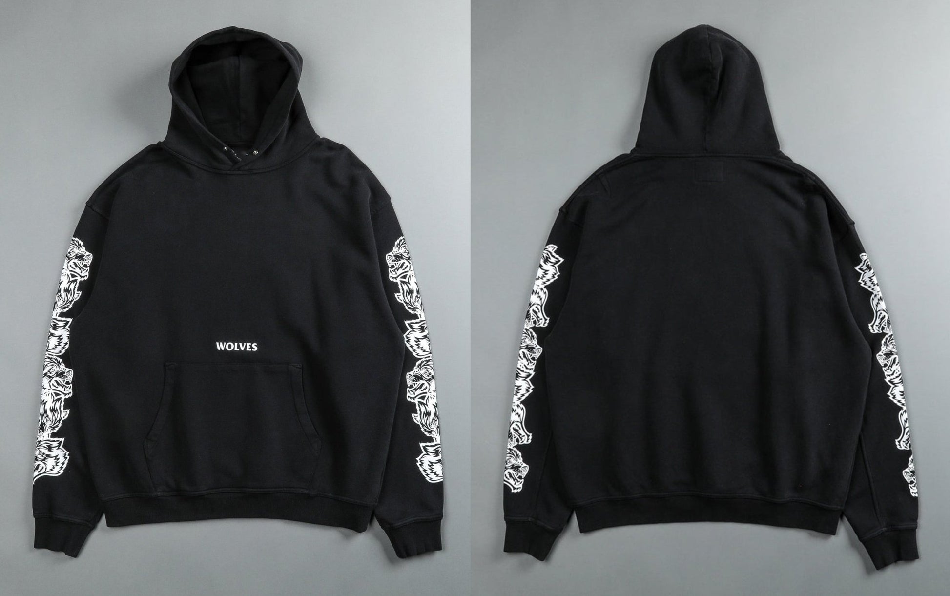 Darc Sport Wolves Hoodies Pullover Graphic Oversized Gym Workout Men Clothing Darcsport Designer New In Hoodies & Sweatshirts - Yallafit