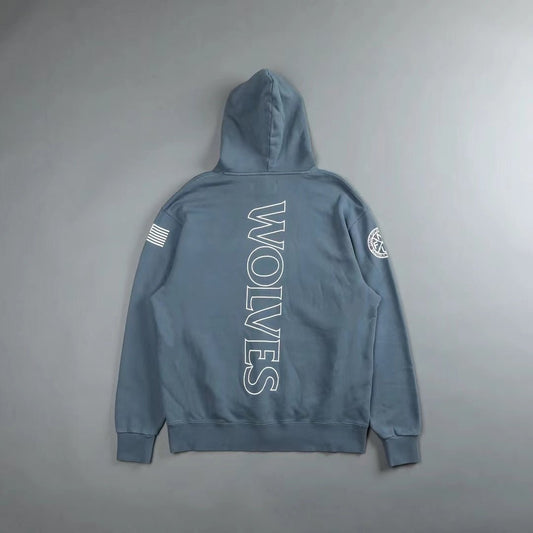 DARC SPORT Wolves Print Hoodie Fleece Warm Cotton Men's Sweatshirt Autumn Winter Hip Hop Hoodies - Yallafit