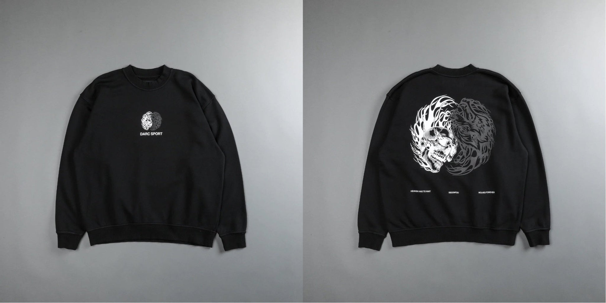 DARC Sweatshirt Hoodies Men Women Fleece Crewneck GYM WORKOUT Tracksuits Streetwear Mens Clothes US Size - Yallafit