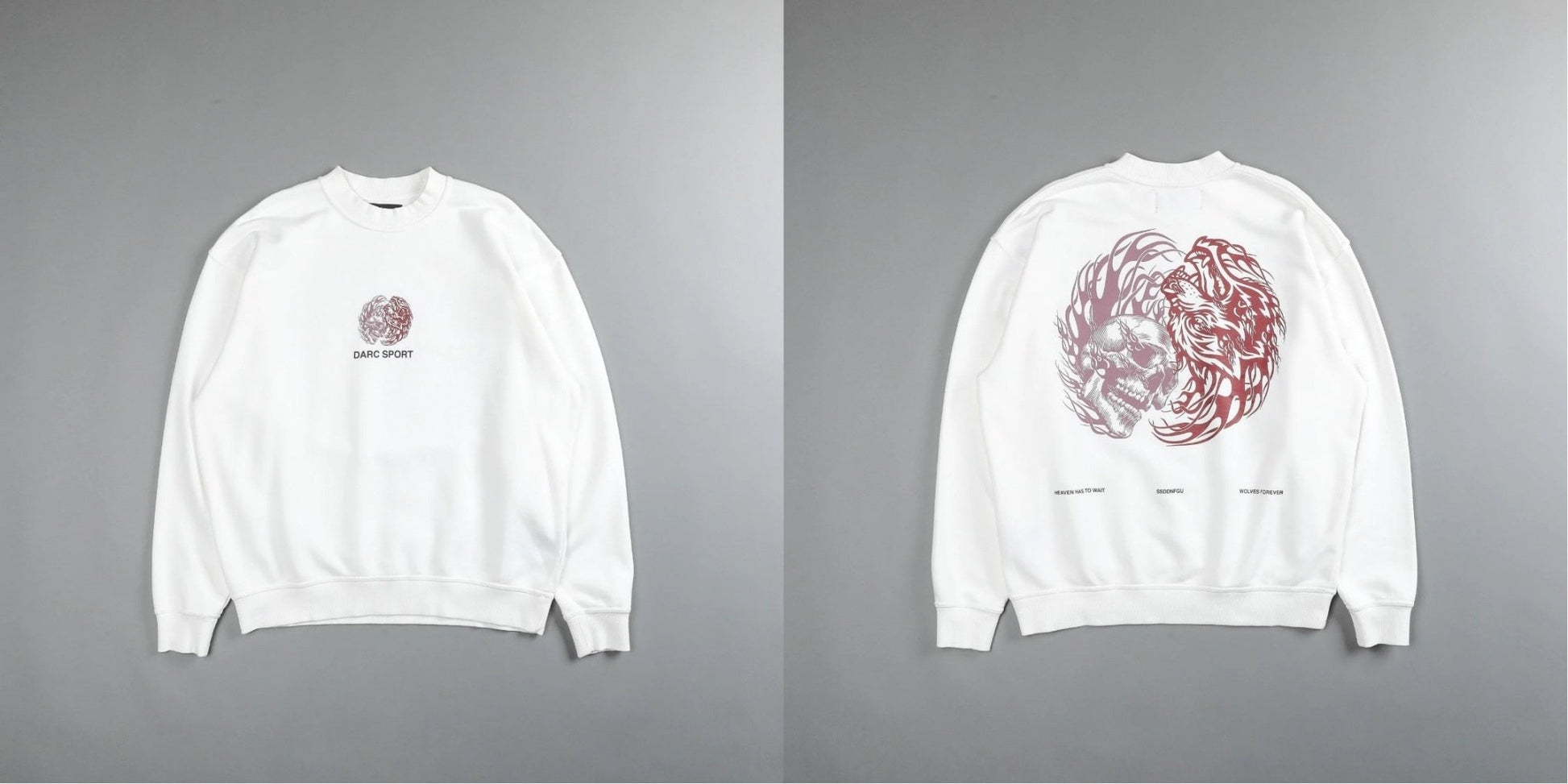 DARC Sweatshirt Hoodies Men Women Fleece Crewneck GYM WORKOUT Tracksuits Streetwear Mens Clothes US Size - Yallafit