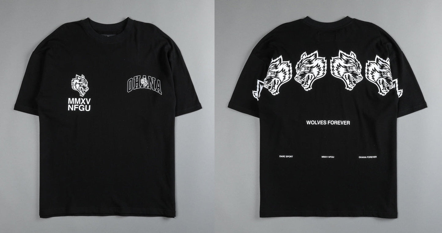 Darc Wolf Sport T-shirts Oversized Graphic DTG Printing Technique Workout Gym Fitness Men Short Sleeve Tees Darc Wolves T Shirts - Yallafit