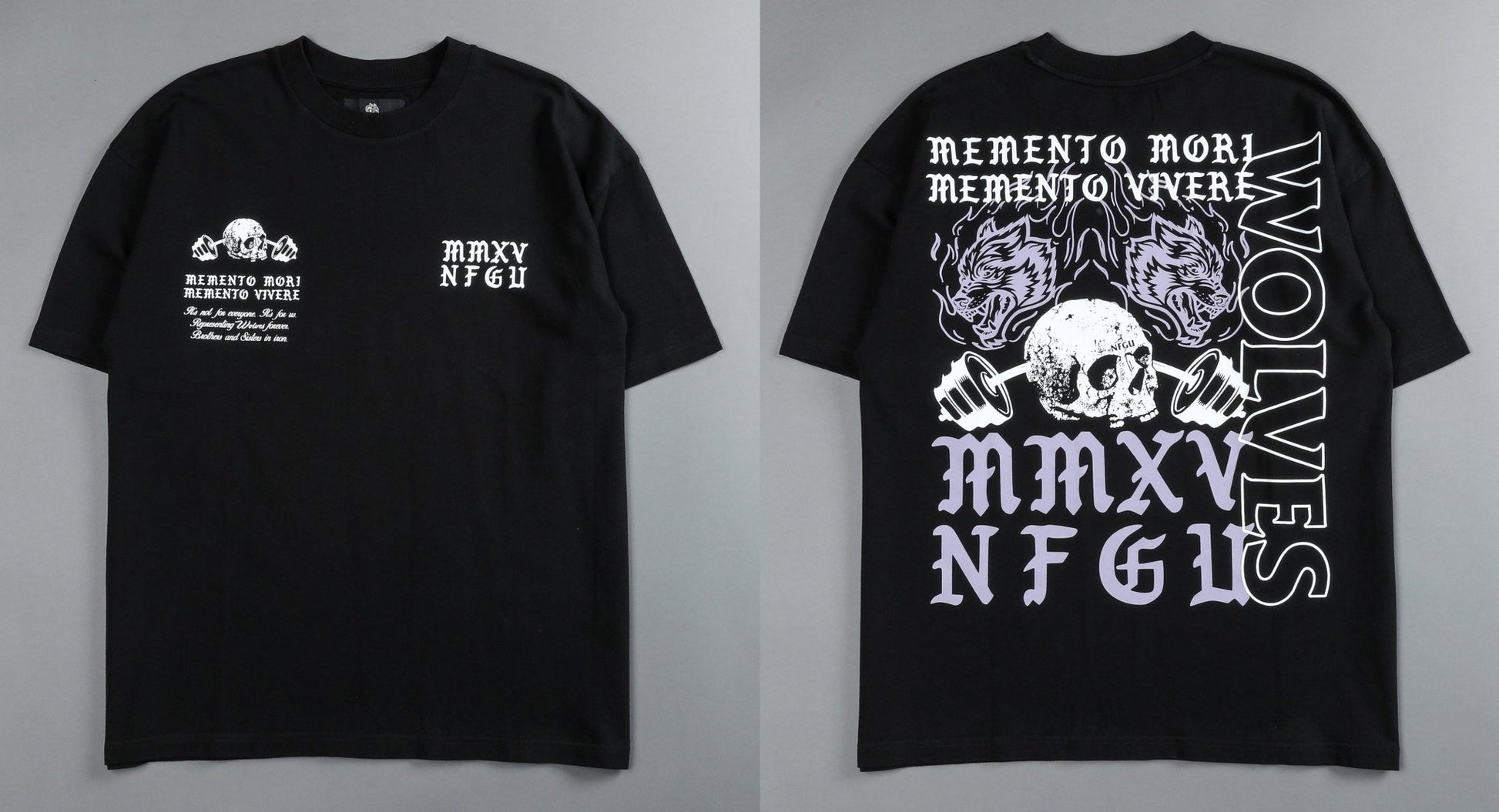 Darc Wolf Sport T-shirts Oversized Graphic DTG Printing Technique Workout Gym Fitness Men Short Sleeve Tees Darc Wolves T Shirts - Yallafit