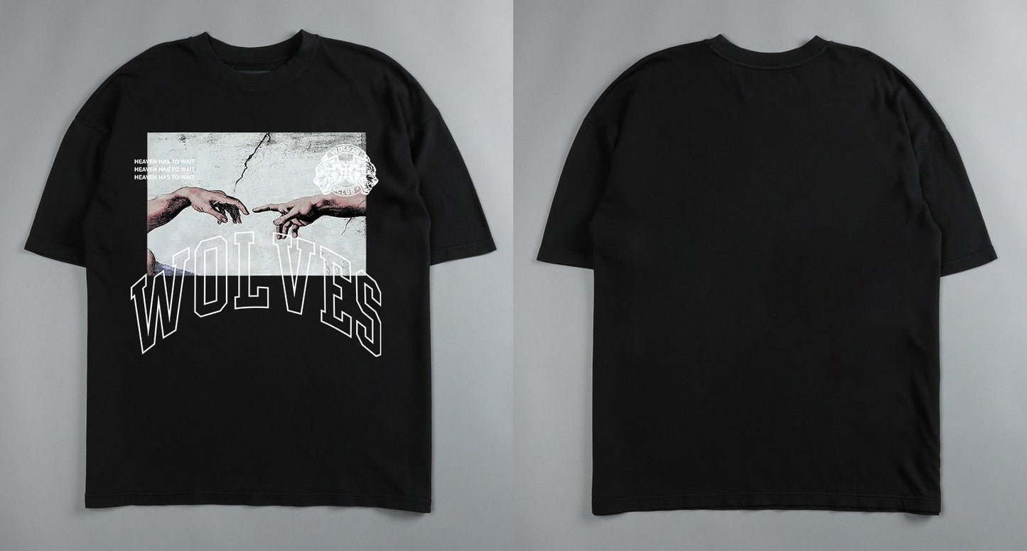 Darc Wolf Sport T-shirts Oversized Graphic DTG Printing Technique Workout Gym Fitness Men Short Sleeve Tees Darc Wolves T Shirts - Yallafit