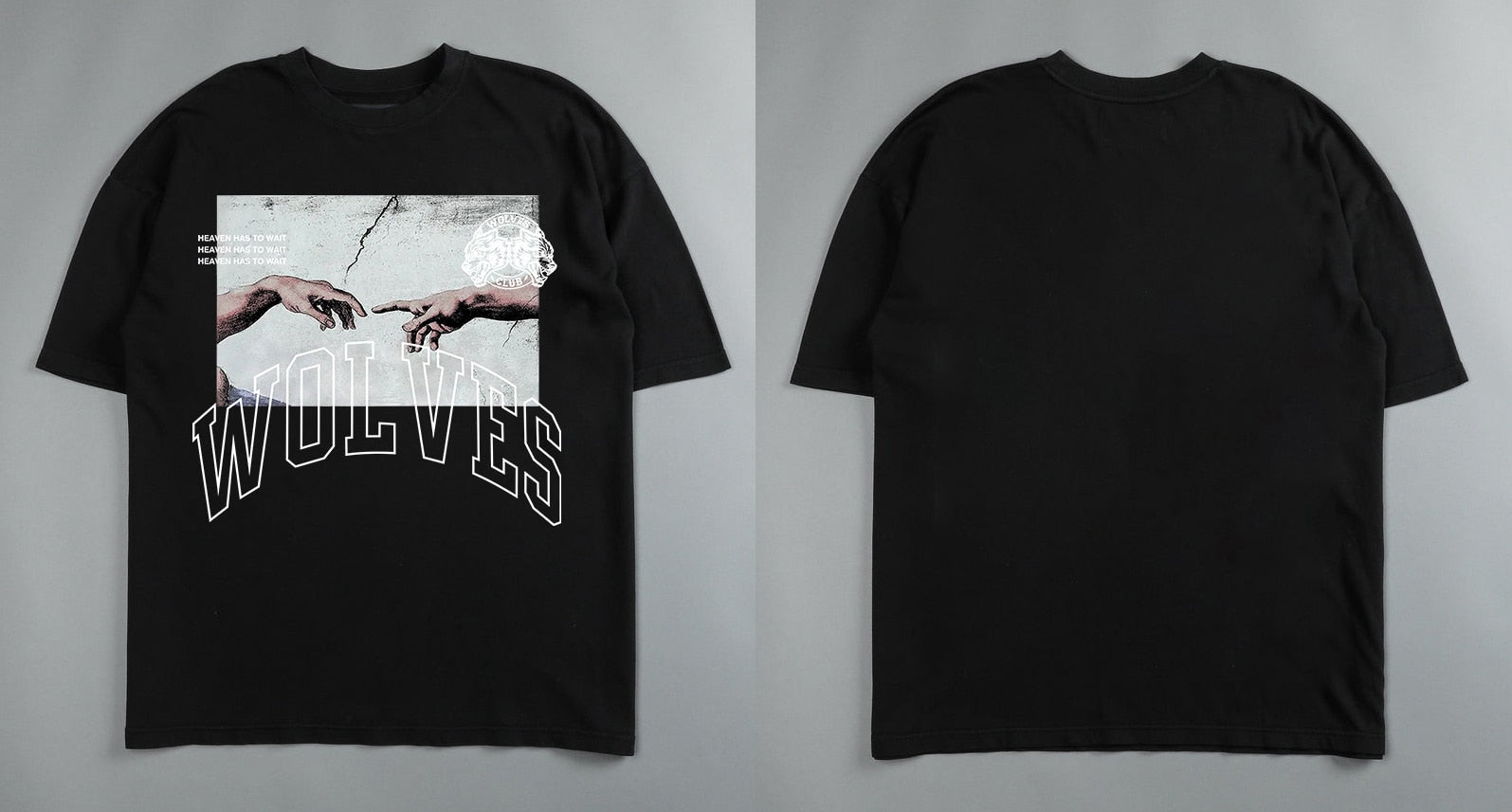 Darc Wolf Sport T-shirts Oversized Graphic DTG Printing Technique Workout Gym Fitness Men Short Sleeve Tees Darc Wolves T Shirts - Yallafit