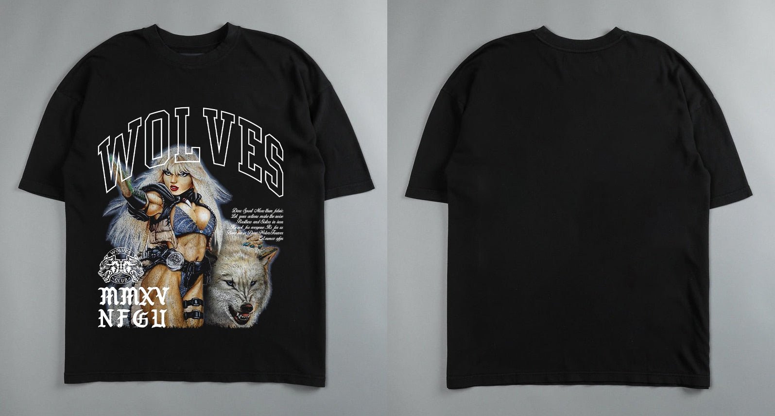 Darc Wolf Sport T-shirts Oversized Graphic DTG Printing Technique Workout Gym Fitness Men Short Sleeve Tees Darc Wolves T Shirts - Yallafit