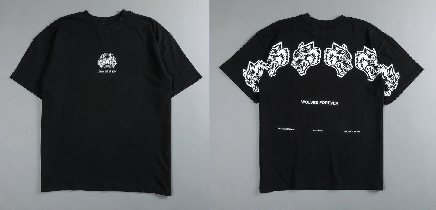 Darc Wolf Sport T-shirts Oversized Graphic DTG Printing Technique Workout Gym Fitness Men Short Sleeve Tees Darc Wolves T Shirts - Yallafit